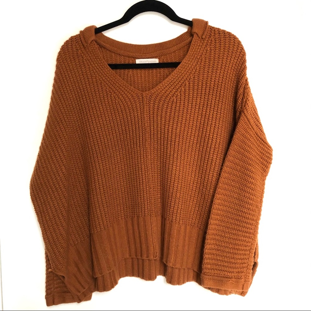 Burnt Orange Knitted Sweater